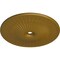 Ekena Millwork Galveston Ceiling Medallion (Fits Canopies up to 5 7/8"), 51"OD x 3 5/8"ID x 3 3/8"P, Gold CM51GLGLS - alternate 2